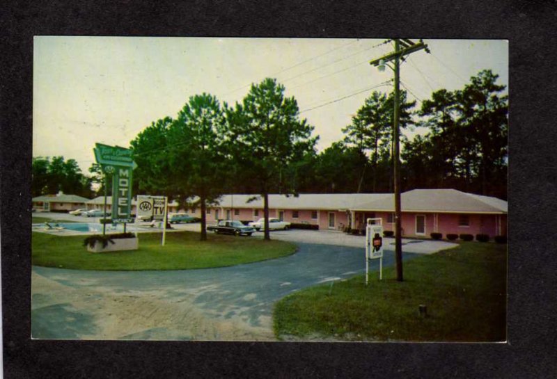 NC Town and Country Motel Fayetteville North Carolina Herbert Clark Postcard