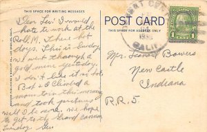 Picking Oranges CA., USA Farming Postcard