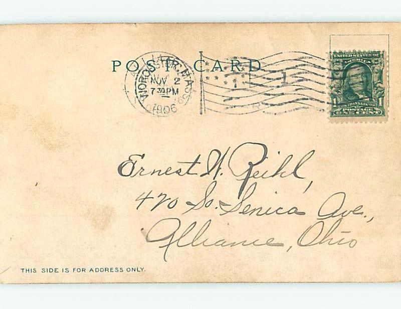 Pre-1907 BRIDGE SCENE Worcester Massachusetts MA H9193