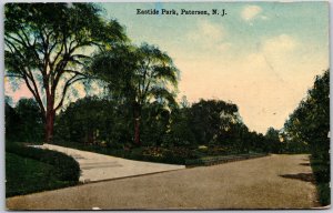 1910's Eastside Park Paterson New Jersey NJ Hand Colored Posted Postcard