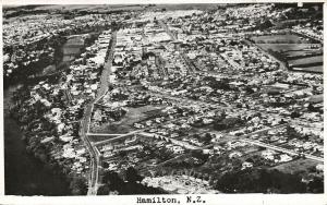new zealand, HAMILTON, Aerial Real Photo (1950s)