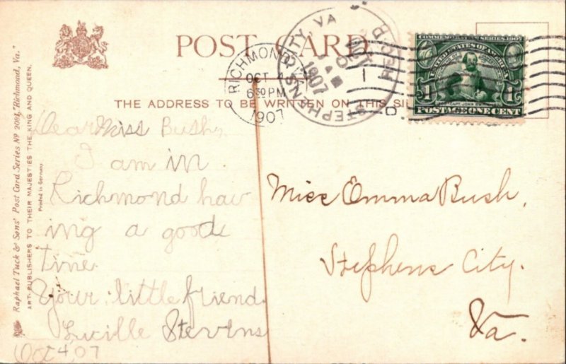 Virginia state capitol Postcard~Richmond VA ~KB16