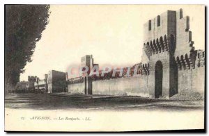 Old Postcard Avignon Ramparts