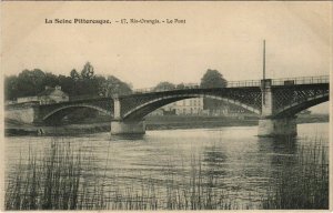 CPA La Seine Pittoresque RIS ORANGIS 17. Le pont (924481)