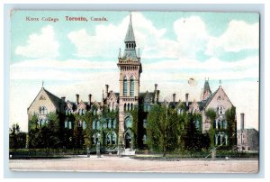 c1910 Knox College, Toronto Ontario Canada Antique Unposted Postcard