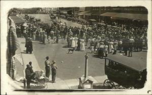 Possibly Bonner Springs KS HH Kern Florist Street Scene Real Photo Postcard