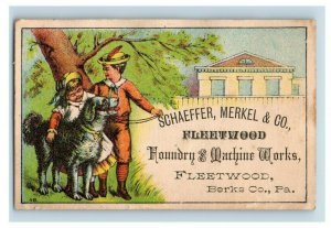 1870's-80's Fleetwood Foundry & Machine Works Schaeffer Merkel & Co. P175