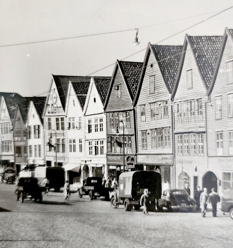 RPPC Bergen Germany Downtown Pre-War 1910 Normann Lt Col Letter Posted PCBG6A