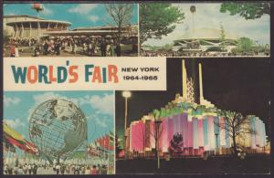 Multi View New York World's Fair Postcard BIN