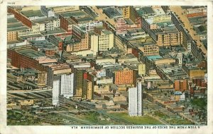 Alabama Birmingham View Skies Business Section Faulkner Postcard 22-585