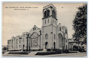 c1910 First Evangelical United Brethren Church Mechanicsburg PA Postcard