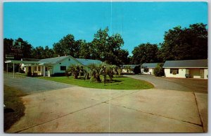 Vtg Cordele Georgia GA Top Hat Motel & Restaurant 1960s View Postcard