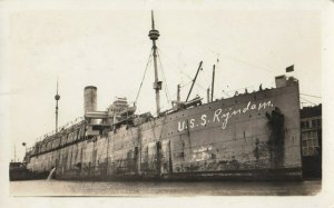 RP ; NEWPORT NEWS , Virginia ,1919 ; USS RIJNDAM at wharf