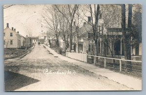 PETERSBURG NY STREET SCENE ANTIQUE REAL PHOTO POSTCARD RPPC