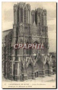 Old Postcard Reims Cathedrale