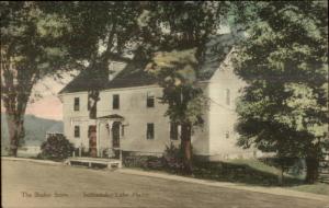 Sabbathday Lake ME Shaker Community Storefront Hand Colored Postcard