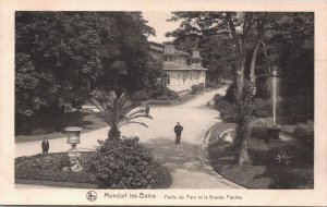 Luxembourg Mondorf-les-Bains Partie du Parc et la Grand Piscine Postcard 09.12