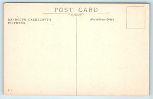 Randolph Caldecott THREE JOVIAL HUNTSMEN Children Artist Signed c1910s  Postcard