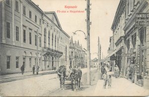 Hungary Kaposvar Fő-utca a Megyeházzal street