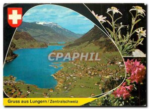 Modern Postcard Gruss aus Lungern Zentralschweiz