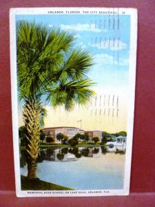 Postcard FL West Palm Beach Band Concert in City Park
