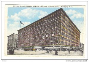 Portage Avenue, Showing Eaton's Store & Somerset Block, Winnipeg, Manitoba, C...