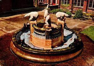 Netherlands Den Haag The Peace Palace Fountain