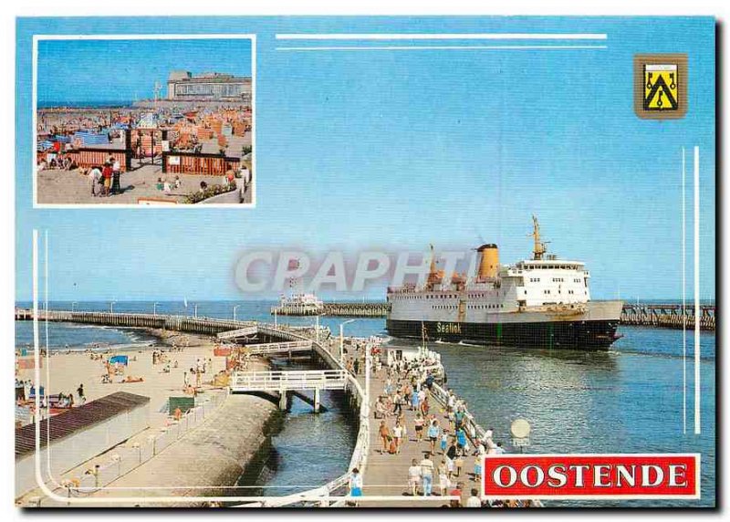 Modern Postcard Oostende Boat Ship