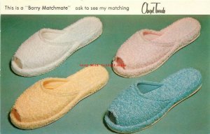 Advertising Postcard, OH, Columbus, Ohio, R.G. Barry Co., Angel Treads, Slippers
