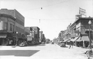 Mitchell SD Storefronts Main Street Corner Drug Store Real Photo Postcard