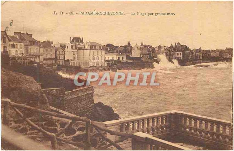 Old Postcard Parame Rochebonne The Range Big Sea