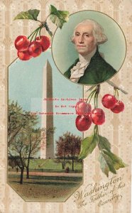 George Washington's Birthday, Winsch, Vertical, Washington Monument,Mount Vernon