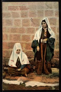 ABRO Palestine BETHLEHEM Women Postcard Pre Owned Great Condition