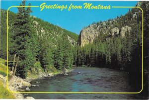 Greetings From Montana Nature's Wonderland 4 by 6