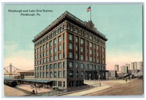 c1910 Pittsburgh and Lake Erie Station Pittsburg Pennsylvania PA Postcard