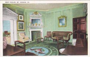 Virginia Mount Vernon West Parlor
