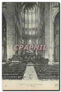 Old Postcard Beauvais Cathedral Choir