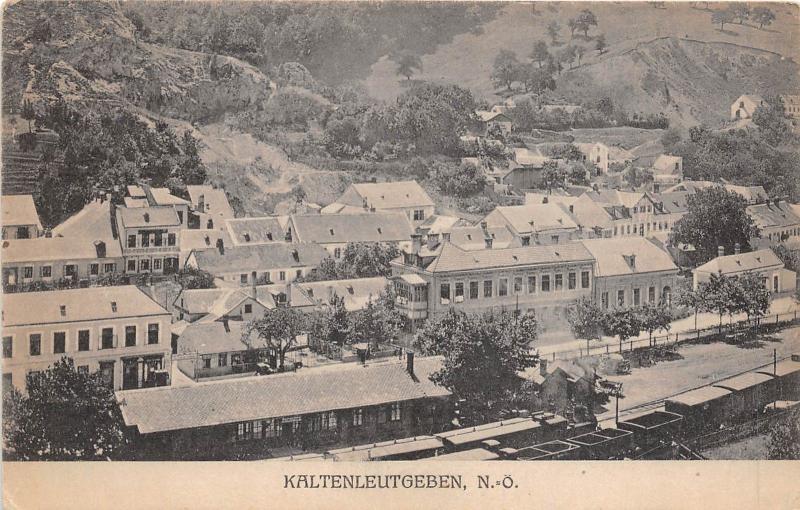 b76537 Kaltenleutgeben Austria Lower Train Station Railway station 1923