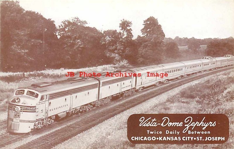 Chicago Burlington & Quincy Railroad, Burlington Route, Vista-Dome Zephyrs 