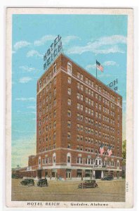 Hotel Reich Gadsen Alabama 1920s postcard