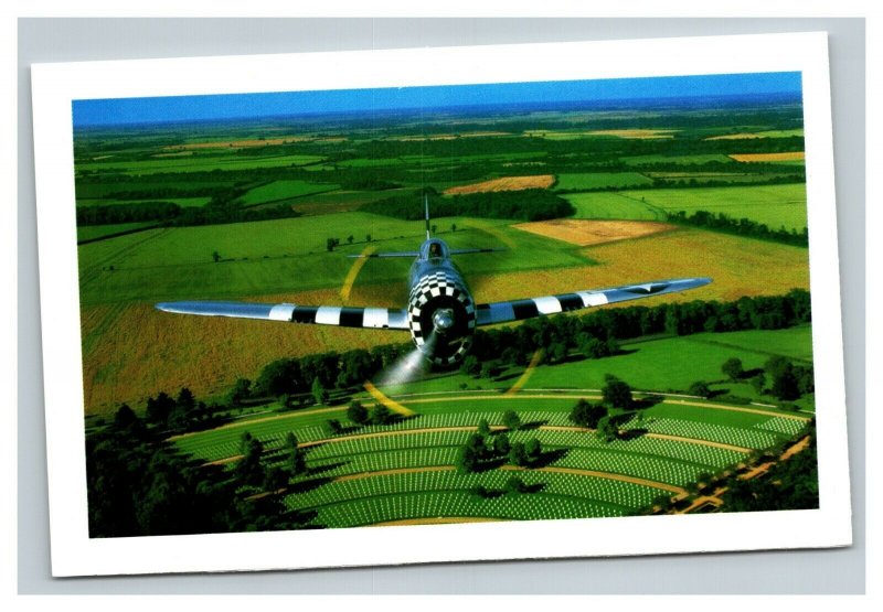 Vintage 1980's Postcard Republic P-47D Thunderbolt WW2 Airplane Beautiful