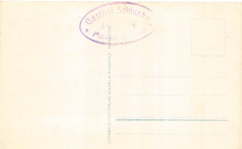 A240 Austria Gasthof Schluxen Tirol Pension vintage postcard