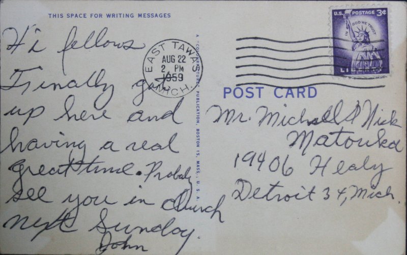 Greetings from Tawas Bay, MI