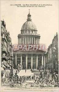 Old Postcard Paris - La Rue Soufflot and the Pantheon