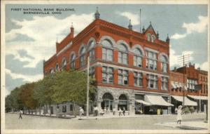 Barnesville OH First National Bank c1920 Postcard