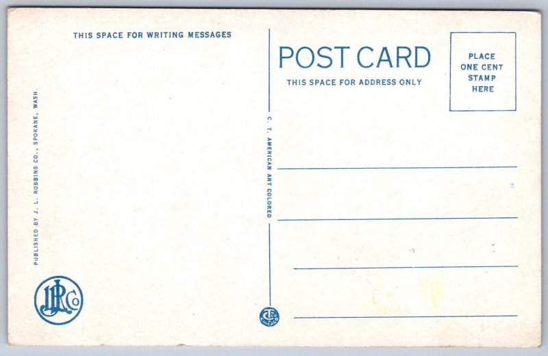 K45/ Miles City Montana Postcard c1930s High School Building 122