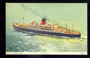 LS2545 - Cunard W.S. Liner - Media - bt.1947 - Artist - Walter Thomas - postcard