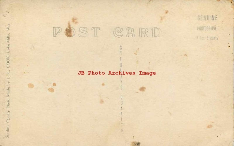 IA, Belmond, Iowa, RPPC, Main Street East, Business Area, LL Cook Photo No X800