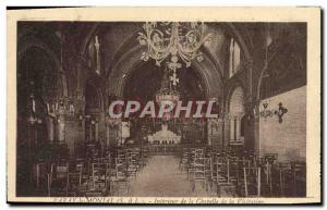 Old Postcard Paray Le Monial Interior of the Visitation Chapel