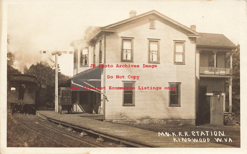 Depot, West Virginia, Kingwood, RPPC, Morgantown & Kingwood Railroad Station